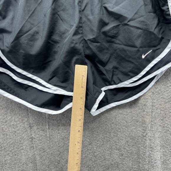Nike Dri-FIT Running Shorts Womens Small Black White Athletic Training Gym - Picture 3 of 10